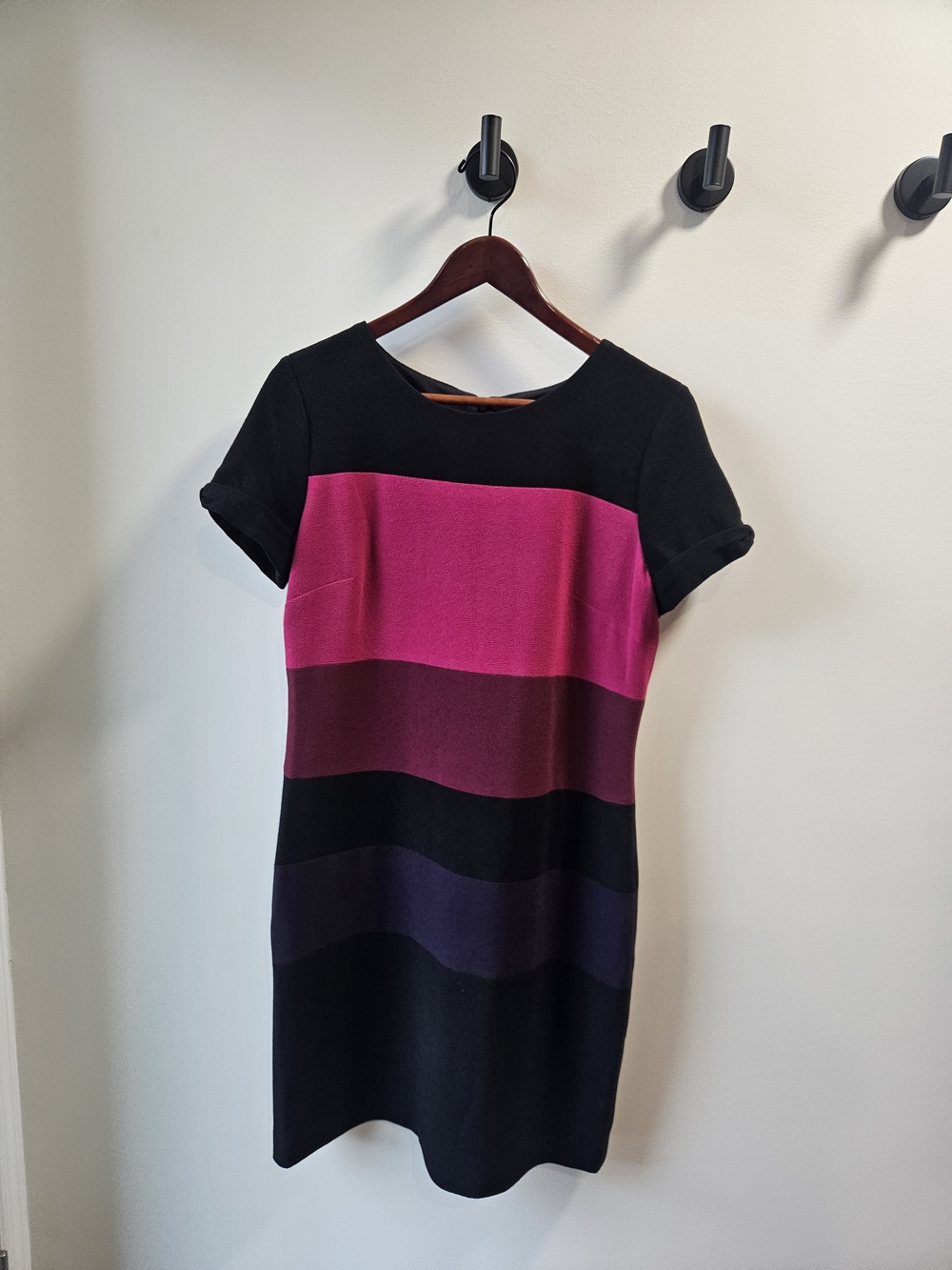 Colorblock Short Sleeve Dress, sz 10, KARL LAGERFELD